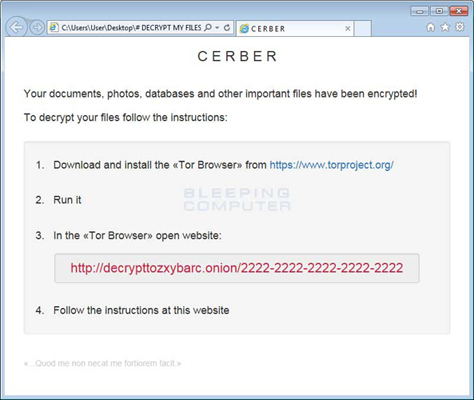 Cerber_Recovery Data Recovery